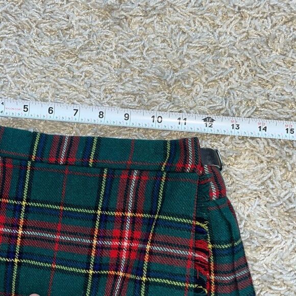 Vintage THE SCOTCH HOUSE Made In Scotland Pure Wool Kilt Skirt Tartan Womens 26 - Picture 5 of 13